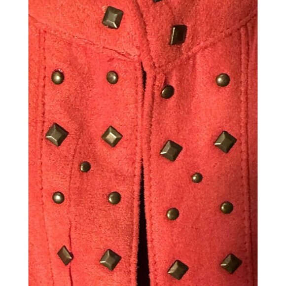 Alfred Dunner Jacket Women’s Orange Faux Suede Lined Studded 22W EUC - Picture 5 of 9